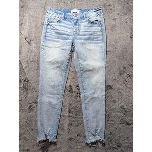 BKE Victoria Mid Rise Ankle Skinny Jeans Women's Size 29 Light Wash
